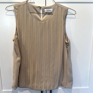 Calvin Klein pleated top.
